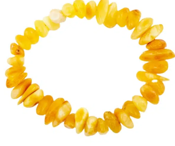 Pulseira de Âmbar Báltico “Karabe Milky” 18 cm
