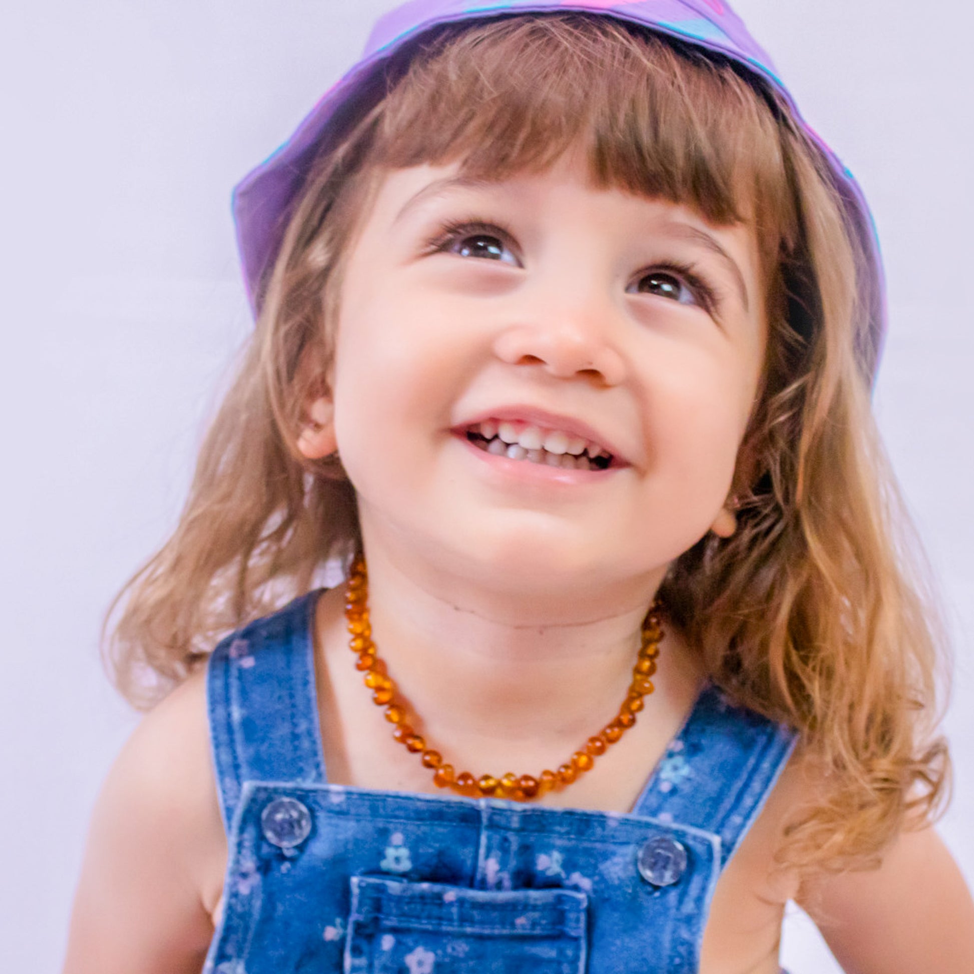 Colar de Âmbar Mel Escuro para Bebê 32-33 cm